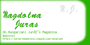 magdolna juras business card